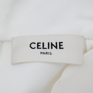 CELINE | Off-White Lavalliere Tie Neck Blouse