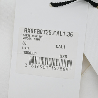 CELINE | Off-White Lavalliere Tie Neck Blouse