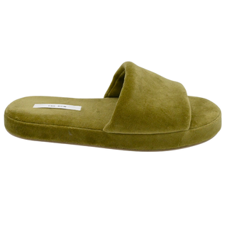 THE ROW | Sage Green Velvet Pillow Slipper Mules
