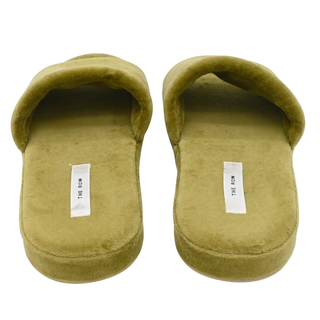 THE ROW | Sage Green Velvet Pillow Slipper Mules