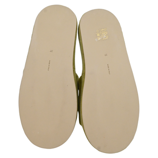 THE ROW | Sage Green Velvet Pillow Slipper Mules