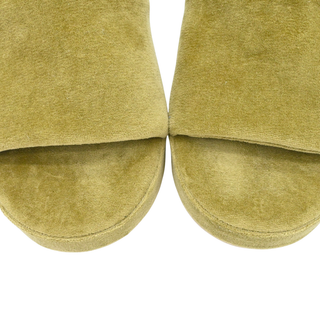 THE ROW | Sage Green Velvet Pillow Slipper Mules