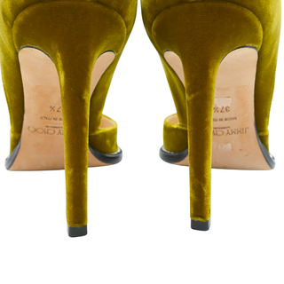 JIMMY CHOO | Babette Velvet Crystal D'Orsay Stilettos