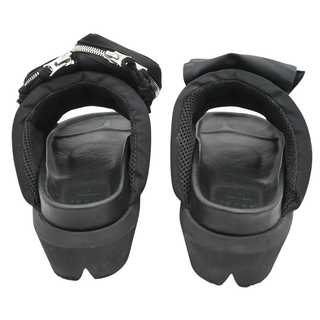 SACAI | Black Nylon Zip Platform Sandals