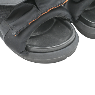SACAI | Black Nylon Zip Platform Sandals