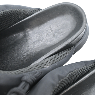 SACAI | Black Nylon Zip Platform Sandals