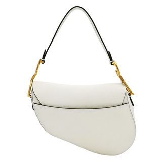 DIOR | White Leather Saddle Bag
