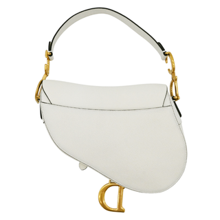 DIOR | White Leather Saddle Bag