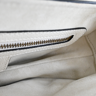 DIOR | White Leather Saddle Bag