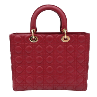 DIOR | Cannage Quilted Large Lady Dior Tote Bag