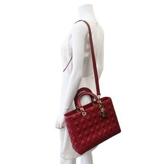 DIOR | Cannage Quilted Large Lady Dior Tote Bag