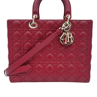 DIOR | Cannage Quilted Large Lady Dior Tote Bag