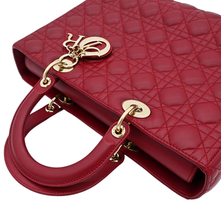 DIOR | Cannage Quilted Large Lady Dior Tote Bag