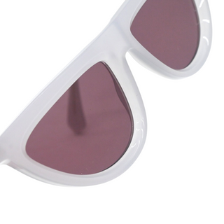 off white | Jasper White Translucent Cat Eye Sunglasses