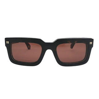 Tortoiseshell Rectangular Clip-On Sunglasses