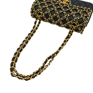 CHANEL | Caged Classic Black Double Flap Bag