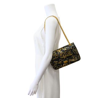 Crocodile Embossed Graffiti Reissue 2.55 Flap Bag