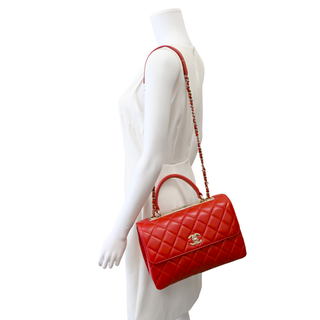 Red Medium Trendy CC Flap Bag