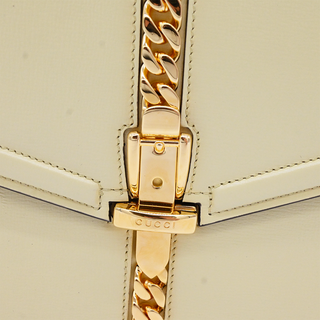 Sylvie Pale Yellow Leather Top Handle Shoulder Bag