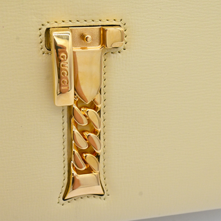 Sylvie Pale Yellow Leather Top Handle Shoulder Bag