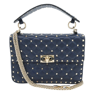 Rockstud Spike Quilted Chain Shoulder Bag