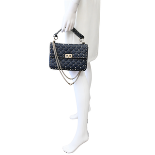 Rockstud Spike Quilted Chain Shoulder Bag