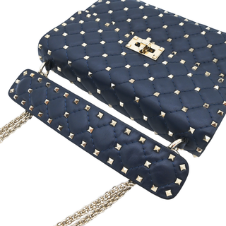 Rockstud Spike Quilted Chain Shoulder Bag