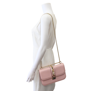 Glam Lock Rockstud Chain Shoulder Bag