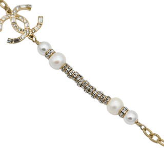 CHANEL | Faux Pearl & Crystal CC Necklace