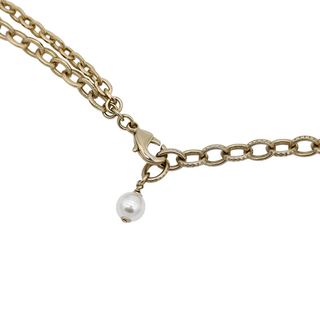 CHANEL | Faux Pearl & Crystal CC Necklace