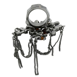JEAN PAUL GAULTIER | Black Crystal Statement Ring