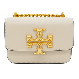 TORY BURCH | Eleanor Ivory Leather Logo Convbertible Bag