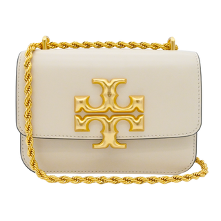 TORY BURCH | Eleanor Ivory Leather Logo Convbertible Bag