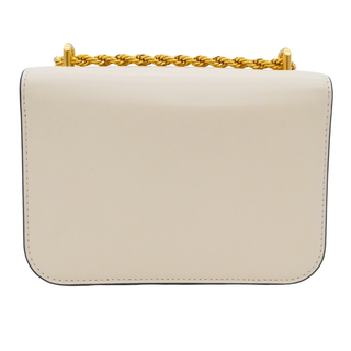 TORY BURCH | Eleanor Ivory Leather Logo Convbertible Bag
