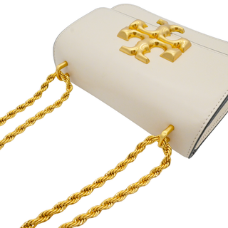 TORY BURCH | Eleanor Ivory Leather Logo Convbertible Bag