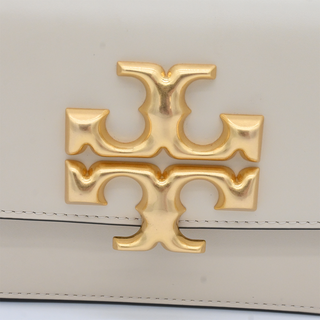 TORY BURCH | Eleanor Ivory Leather Logo Convbertible Bag