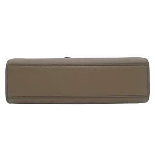 TORY BURCH | Lee Radziwill Dark Taupe Leather Shoulder Bag