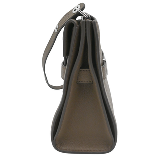 TORY BURCH | Lee Radziwill Dark Taupe Leather Shoulder Bag