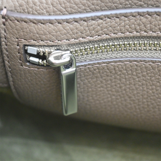 TORY BURCH | Lee Radziwill Dark Taupe Leather Shoulder Bag