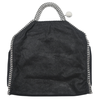 STELLA MCCARTNEY | Black Vegan Suede Falabella Shoulder Bag