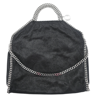 STELLA MCCARTNEY | Black Vegan Suede Falabella Shoulder Bag