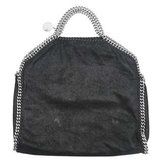 STELLA MCCARTNEY | Black Vegan Suede Falabella Shoulder Bag