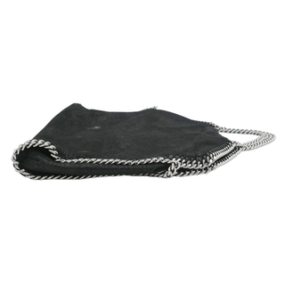 STELLA MCCARTNEY | Black Vegan Suede Falabella Shoulder Bag