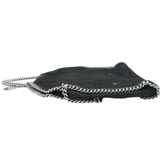 STELLA MCCARTNEY | Black Vegan Suede Falabella Shoulder Bag