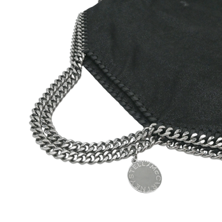 STELLA MCCARTNEY | Black Vegan Suede Falabella Shoulder Bag