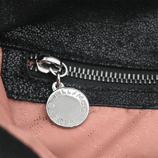 STELLA MCCARTNEY | Black Vegan Suede Falabella Shoulder Bag