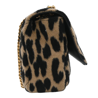 VERSACE | Leopard Print Quilted Shoulder Bag