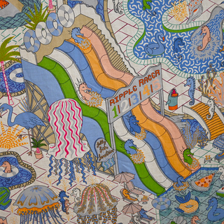 HERMES | Splash Park Cashmere Silk Shawl