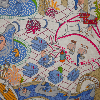 HERMES | Splash Park Cashmere Silk Shawl