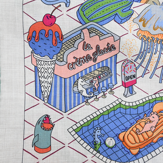 HERMES | Splash Park Cashmere Silk Shawl